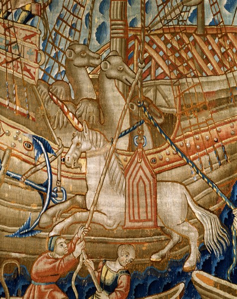 Vasco da Gama's expedition to Calicut (detail)