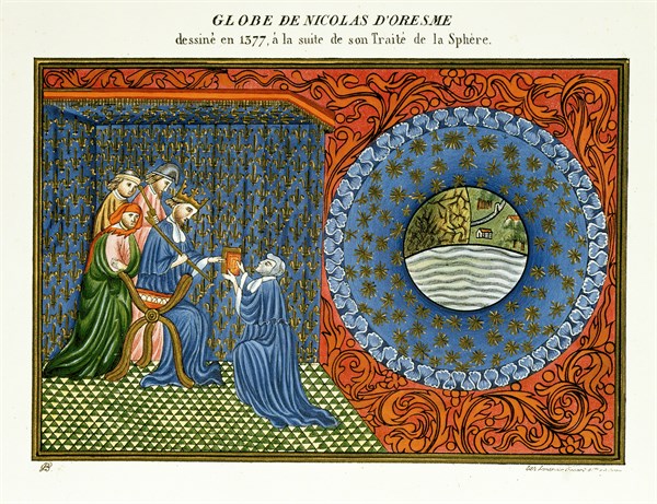Reproduction du Globe de Nicolas d'Oresme, de 1377
