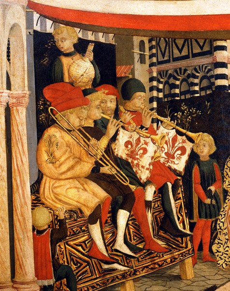 Cassone Adimari. Mariage entre Boccaccio Adimari et Lisa Ricasoli