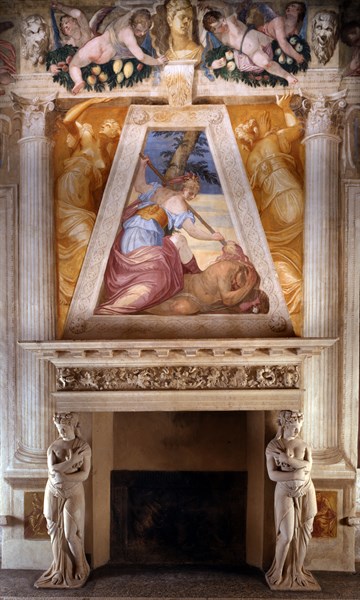 Rubini, Grande cheminée avec cariatides
