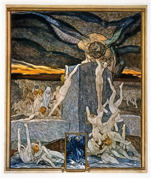 The Divine Comedy, illustrated by Franz von Bayros
