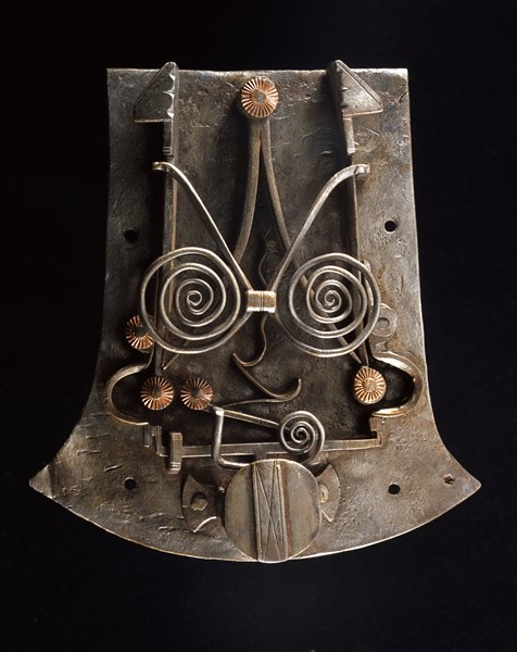 Steel lock, locking mechanism.