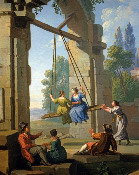 Zocchi, The Swing Game. Detail.