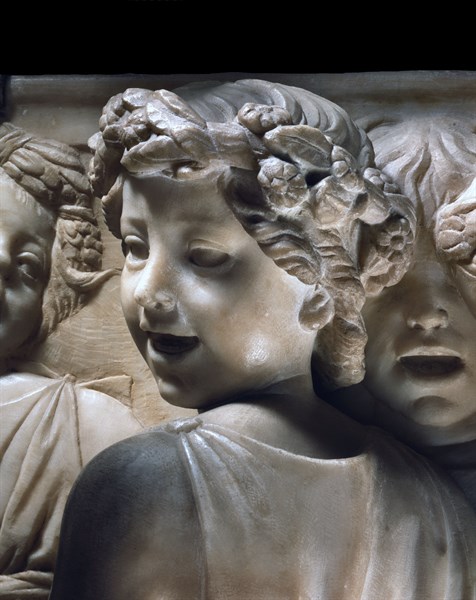 Cantoria. Relief en marbre du chœur de la cathédrale de Florence