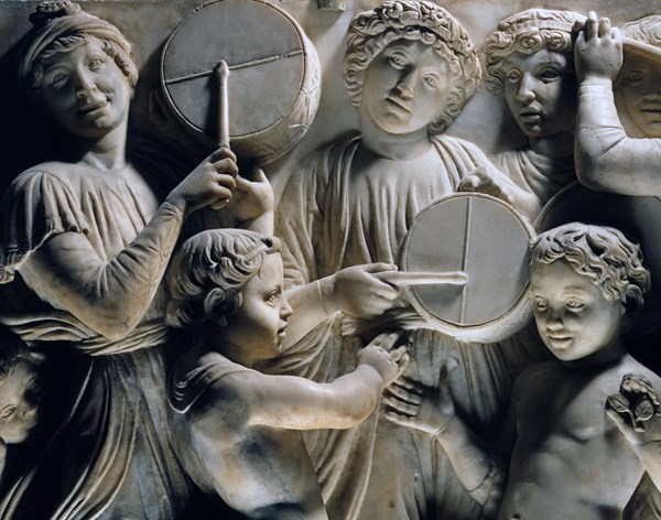 Cantoria. Relief en marbre du chœur de la cathédrale de Florence