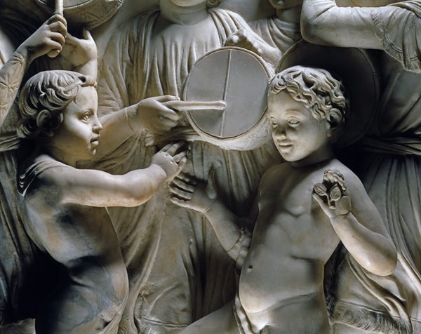 Cantoria. Relief en marbre du chœur de la cathédrale de Florence