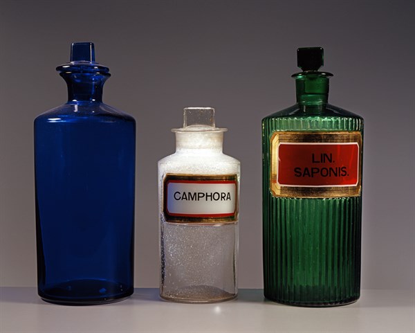Récipients en verre pour pharmacie