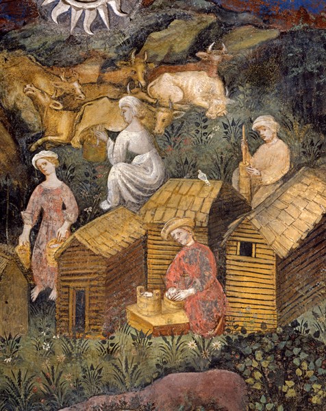 Fresque du Château de Buonconsiglio à Trente (Italie)