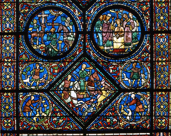 Vitrail de la cathédrale Notre-Dame de Chartres