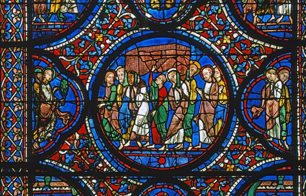Vitrail de la cathédrale Notre-Dame de Chartres.