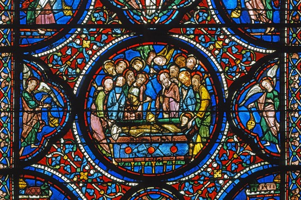 Vitrail de la cathédrale Notre-Dame de Chartres.