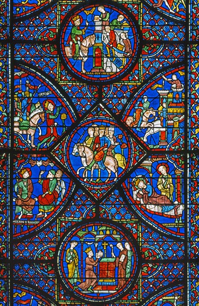 Vitrail de la cathédrale Notre-Dame de Chartres