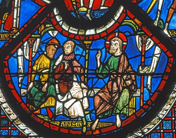 Vitrail de la cathédrale Notre-Dame de Chartres.