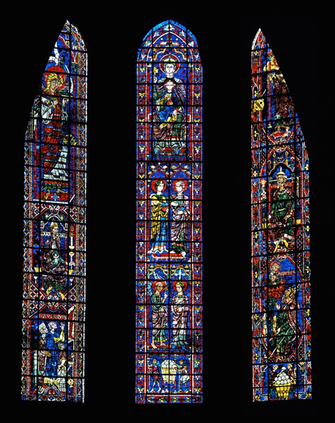 Vitrail de la cathédrale Notre-Dame de Chartres.