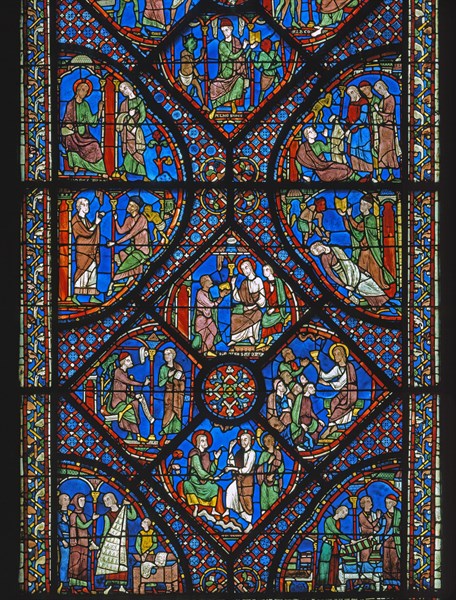 Vitrail de la cathédrale Notre-Dame de Chartres.