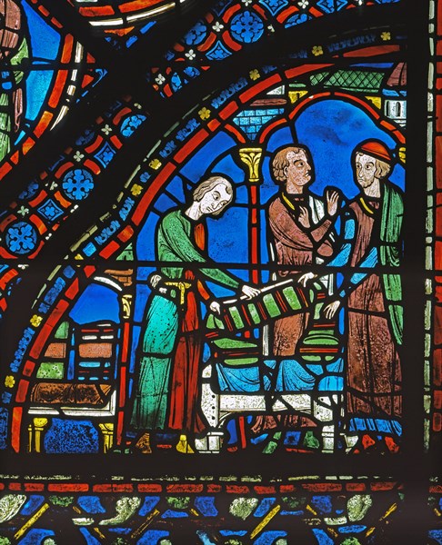 Vitrail de la cathédrale Notre-Dame de Chartres.