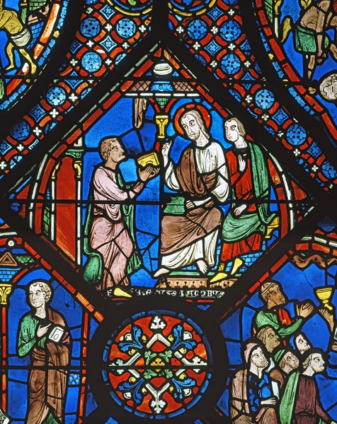 Vitrail de la cathédrale Notre-Dame de Chartres.