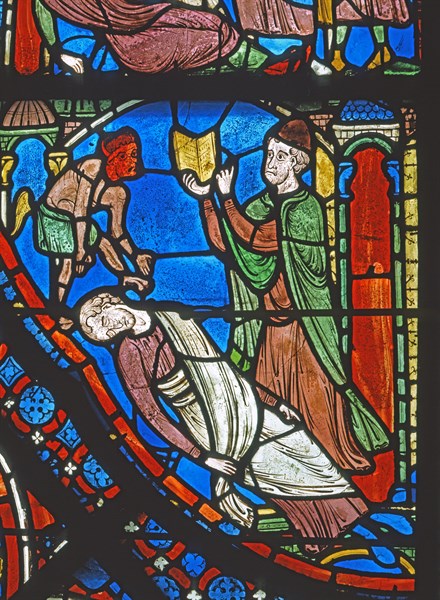 Vitrail de la cathédrale Notre-Dame de Chartres.