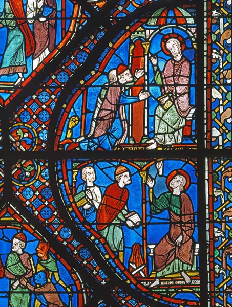 Vitrail de la cathédrale Notre-Dame de Chartres.