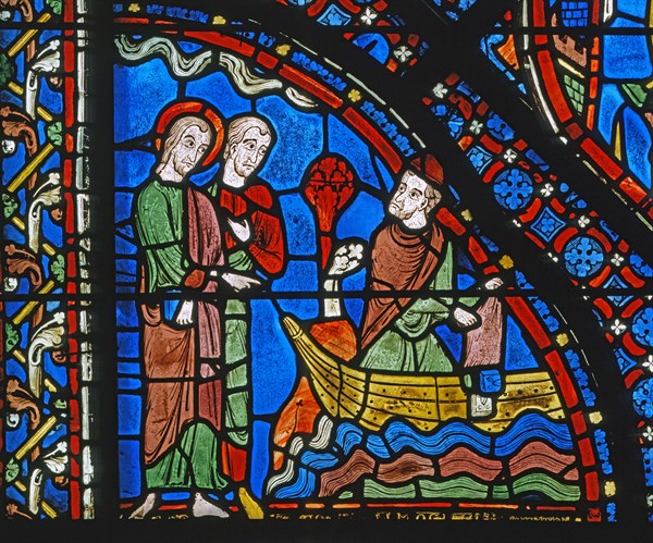 Vitrail de la cathédrale Notre-Dame de Chartres.