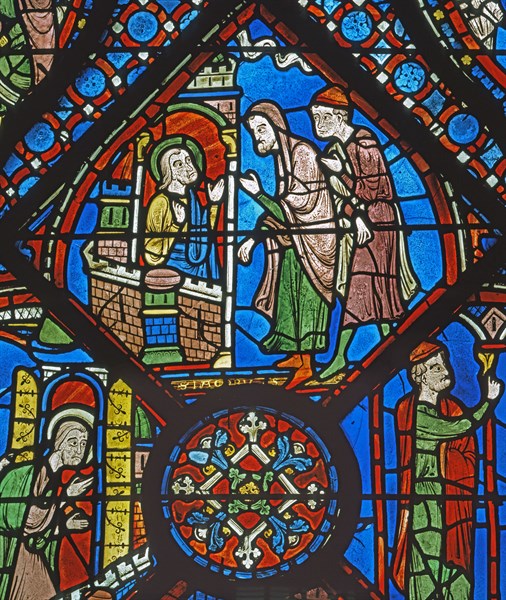 Vitrail de la cathédrale Notre-Dame de Chartres.
