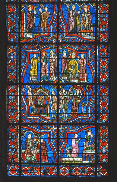 Vitrail de la cathédrale Notre-Dame de Chartres