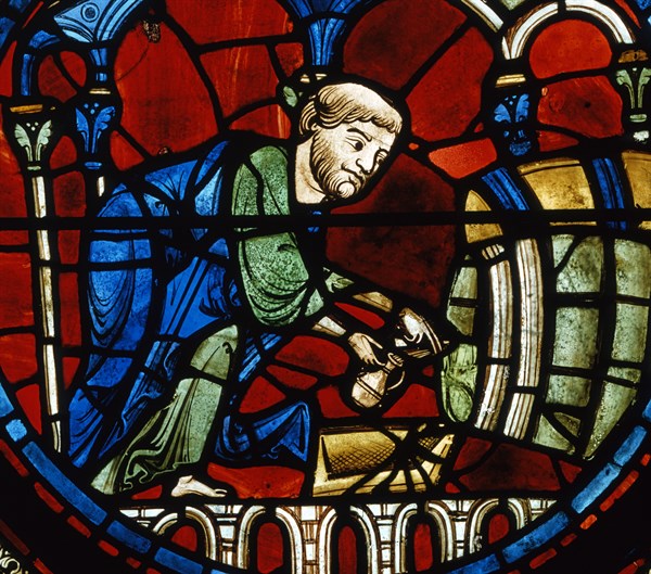 Vitrail de la cathédrale Notre-Dame de Chartres.