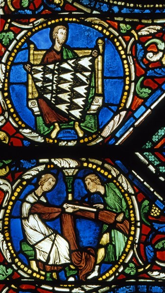 Vitrail de la cathédrale Notre-Dame de Chartres.