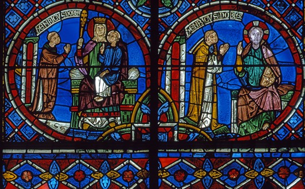 Le chanoine Henri Noblet (vitrail de Chartres)