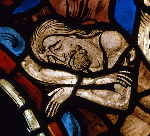 Vitrail de la cathédrale Notre-Dame de Chartres.