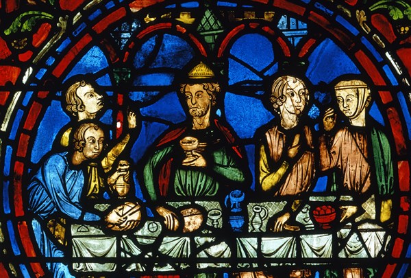 Vitrail de la cathédrale Notre-Dame de Chartres.