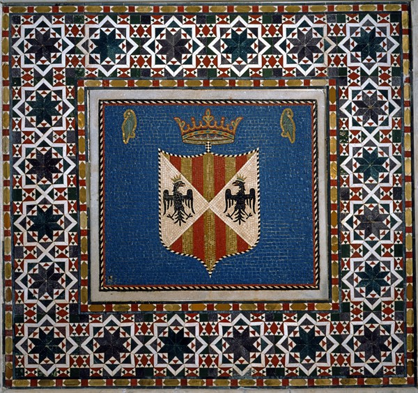 Trône royal de la chapelle palatine de Palerme (détail)