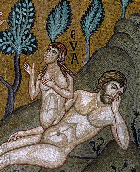 Chapelle palatine de Palerme
Mosaïque byzantine
La Genèse
Dieu crée Eve à partir d'une côte