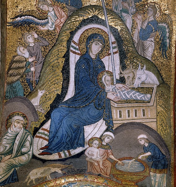 Eglise Santa Maria dell'Ammiraglio, dite "La Martorana", à Palerme (Sicile)
Mosaïque byzantine de