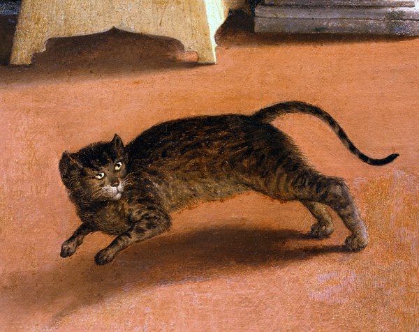 Lotto, The Annunciation (detail)