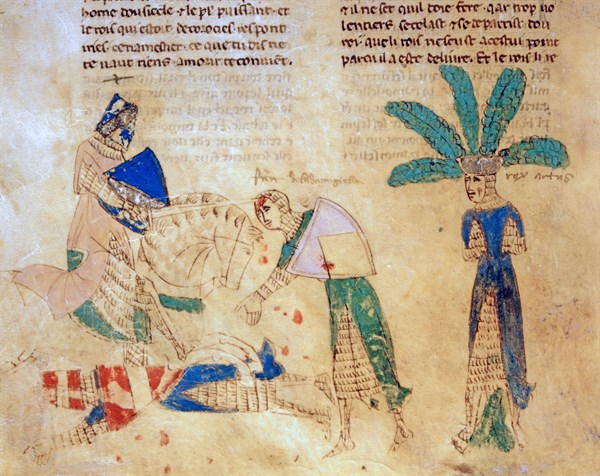Tristan liberates King Arthur