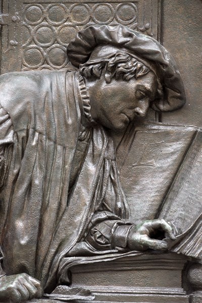 Martin Luther translating the Bible into German