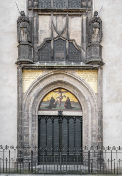 Portail de la Schlosskirche de Wittemberg