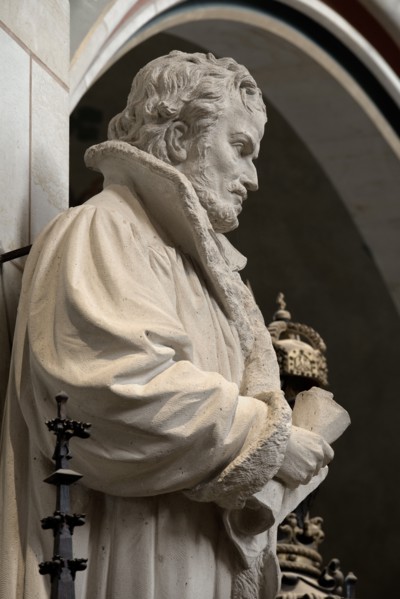 Statue de Philippe Mélanchthon (détail)