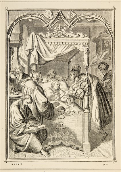 Martin Luther's life: While he is ill, Luther receives Jean-Frederic from Saxony