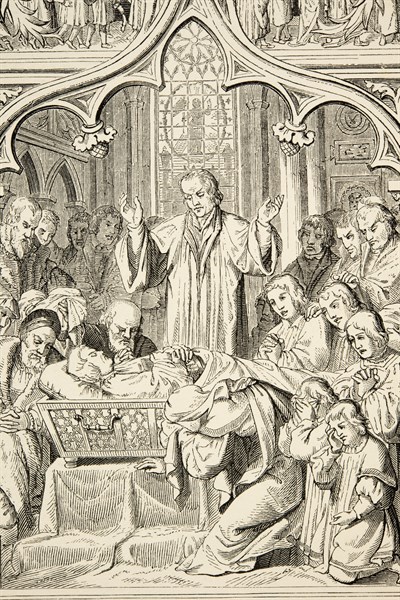 La vie de Martin Luther : Luther sur son lit de mort