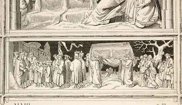 Martin Luther's Life: Dark procession taking Luther's coffin to the cemetery