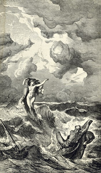 Ulysse et Ino, la sirène tentatrice qui le sauve du naufrage