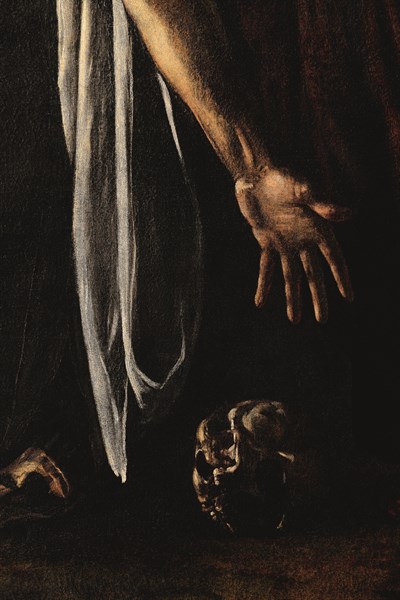 Caravage, La Résurrection de Lazare (détail)