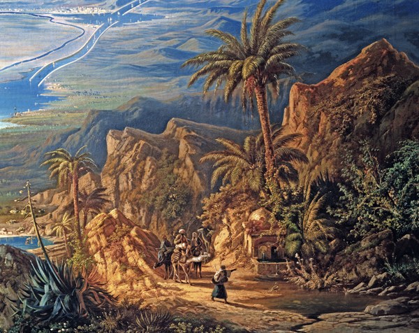 Alberto Rieger, Le canal de Suez (détail)