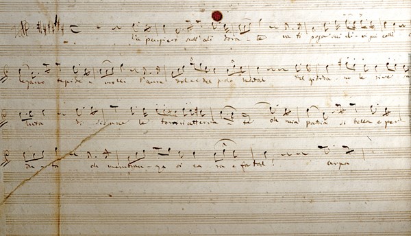 Partition de "Nabucco", de Giuseppe Verdi