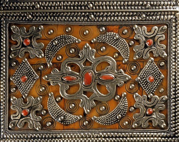 Conteneur "Porta Corano" marocain (détail)