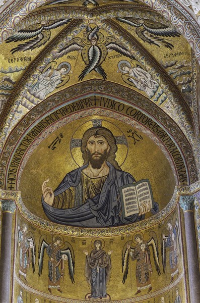 Christ Pantrocator de la cathédrale de Cefalù (Sicile)