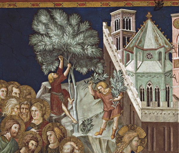 Lorenzetti, L'Entrée du Christ à Jérusalem (détail)