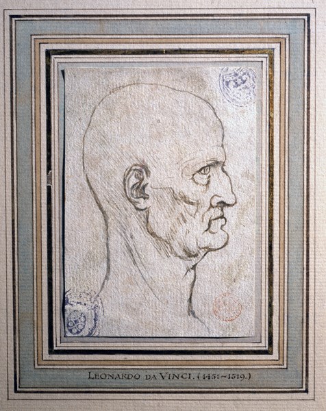 Facsimile d'un dessin de Léonard de Vinci